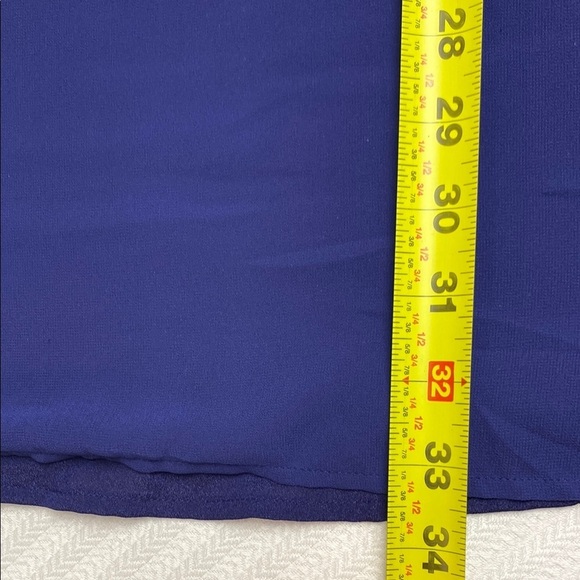 Naked Zebra Dress Mini Spaghetti Straps Deep V Front and Back Royal Blue Small - Picture 10 of 10